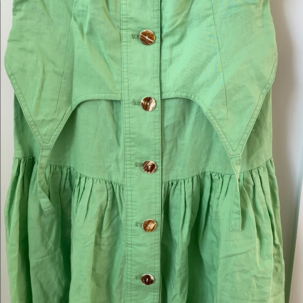 NWT House Of Sunny Rustic Green Cold Shoulder Dres - Picture 7 of 10